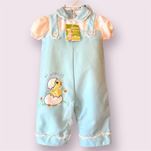 VISA By Milliken Vintage Embroidered Baby Outfit *NEW* - Picture 1 of 12